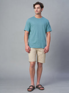 Men’s Cotton Regular Fit Crew Neck T-Shirt Blue