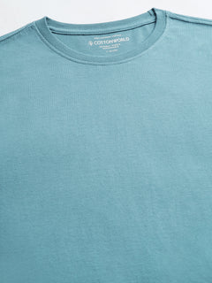 Men’s Cotton Regular Fit Crew Neck T-Shirt Blue