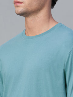Men’s Cotton Regular Fit Crew Neck T-Shirt Blue