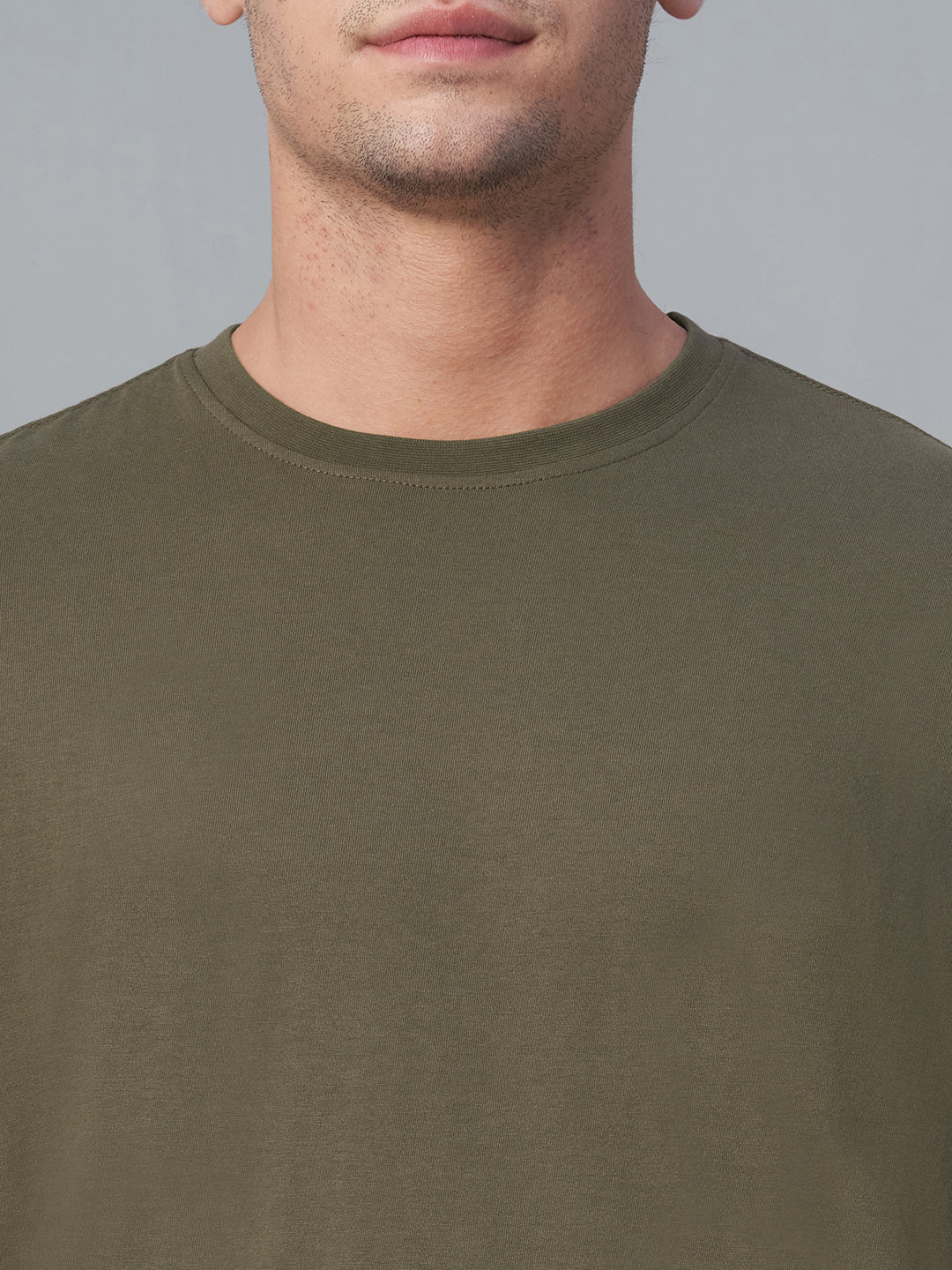 Men's Brown 100% Cotton Regular Fit Tshirt