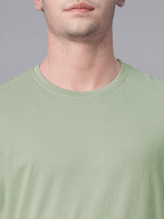 Men’s Cotton Regular Fit Plain Crew Neck T-Shirt Green