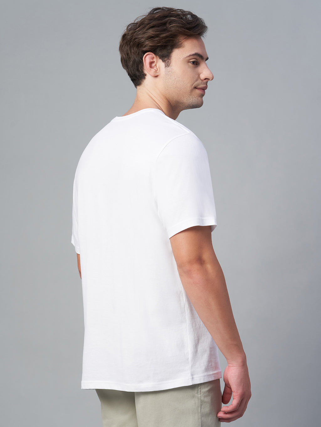 Men’s Cotton Regular Fit Crew Neck T-Shirt White