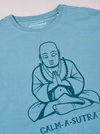 Men's Aqua 100% Cotton Regular Fit Tshirt
