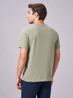 Men’s Cotton Regular Fit Half Sleeve T-Shirt Green