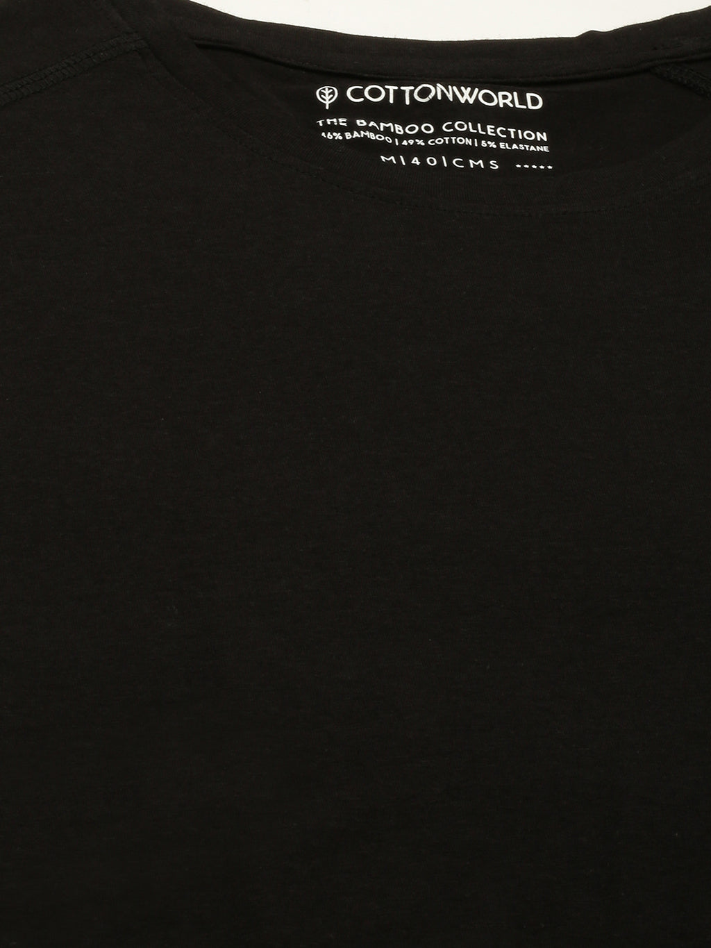 Men's Cotton Bamboo Graphic T Shirt Black