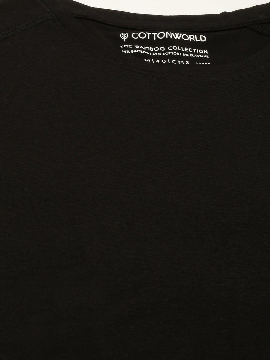 Men's Cotton Bamboo Graphic T Shirt Black