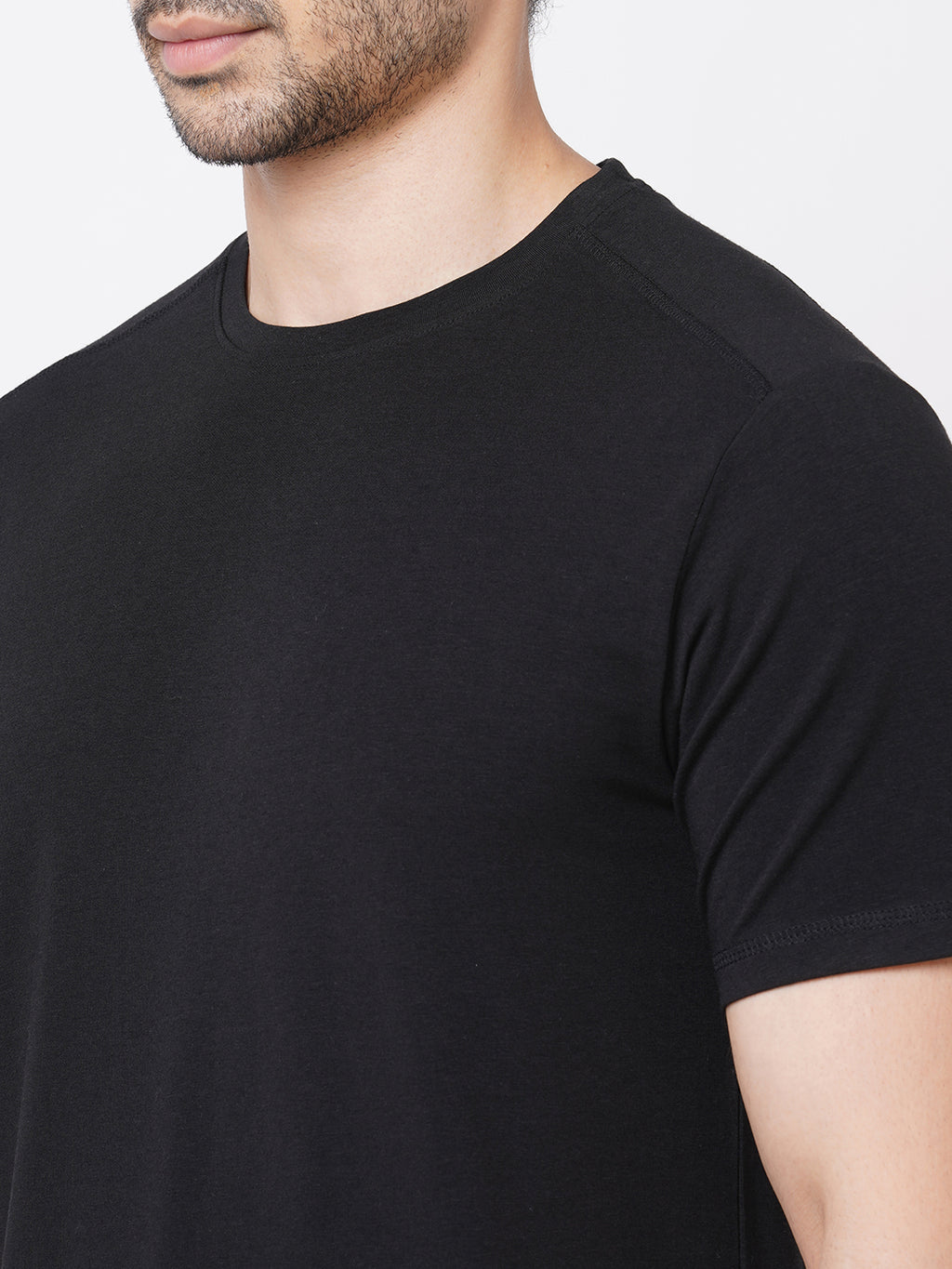 Men's Cotton Bamboo Graphic T Shirt Black