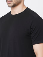 Men's Cotton Bamboo Graphic T Shirt Black