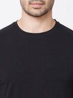 Men's Cotton Bamboo Graphic T Shirt Black