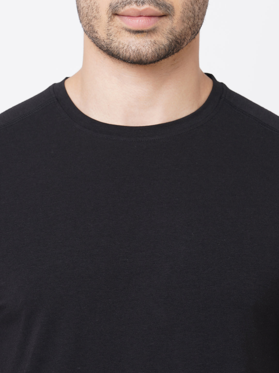 Men's Cotton Bamboo Graphic T Shirt Black