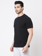 Men's Cotton Bamboo Graphic T Shirt Black