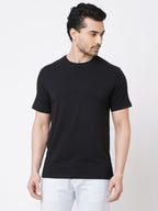 Men's Cotton Bamboo Graphic T Shirt Black