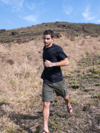 Men's Cotton Bamboo Graphic T Shirt Black