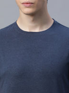 Men's Cotton Bamboo Elastane Regular Fit Tshirt Navy