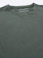 Men's Cotton Bamboo Round Neck T Shirt Olive
