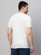 Men's Cotton Bamboo Elastane Regular Fit Tshirt White
