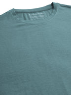 Men's Green Cotton Bamboo Elastane Regular Fit Tshirt