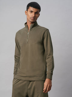 Men’s Cotton Polyester Regular Fit T-Shirt Brown