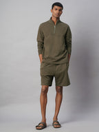 Men's Brown Cotton Polyester Regular Fit Tshirt