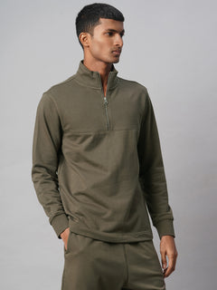 Men’s Cotton Polyester Regular Fit T-Shirt Brown