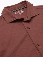 Men's Rust Cotton Regular Fit Tshirt