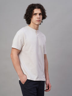 Men’s Cotton Regular Fit T-Shirt Chalk