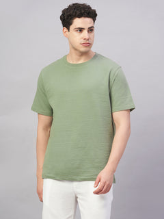 Men’s Cotton Elastane Regular Fit T-Shirt Green