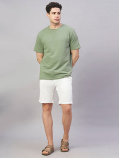 Men’s Cotton Elastane Regular Fit T-Shirt Green