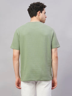 Men’s Cotton Elastane Regular Fit T-Shirt Green