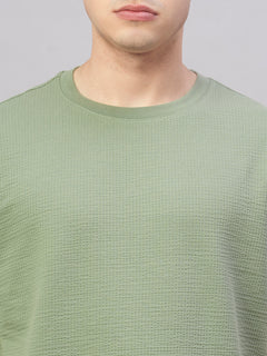 Men’s Cotton Elastane Regular Fit T-Shirt Green