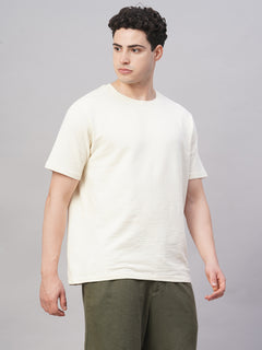 Men’s Cotton Elastane Regular Fit T-Shirt Natural