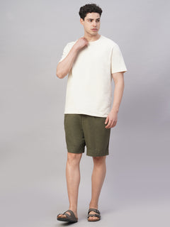 Men’s Cotton Elastane Regular Fit T-Shirt Natural