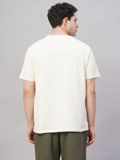 Men’s Cotton Elastane Regular Fit T-Shirt Natural