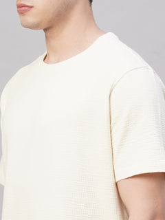 Men’s Cotton Elastane Regular Fit T-Shirt Natural