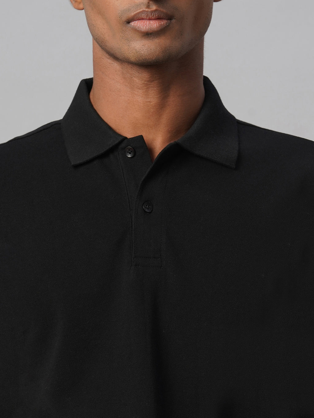 Men's Black 100% Cotton Regular Fit Tshirt