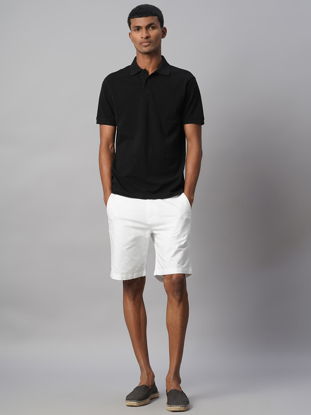 Men's Black 100% Cotton Regular Fit Tshirt