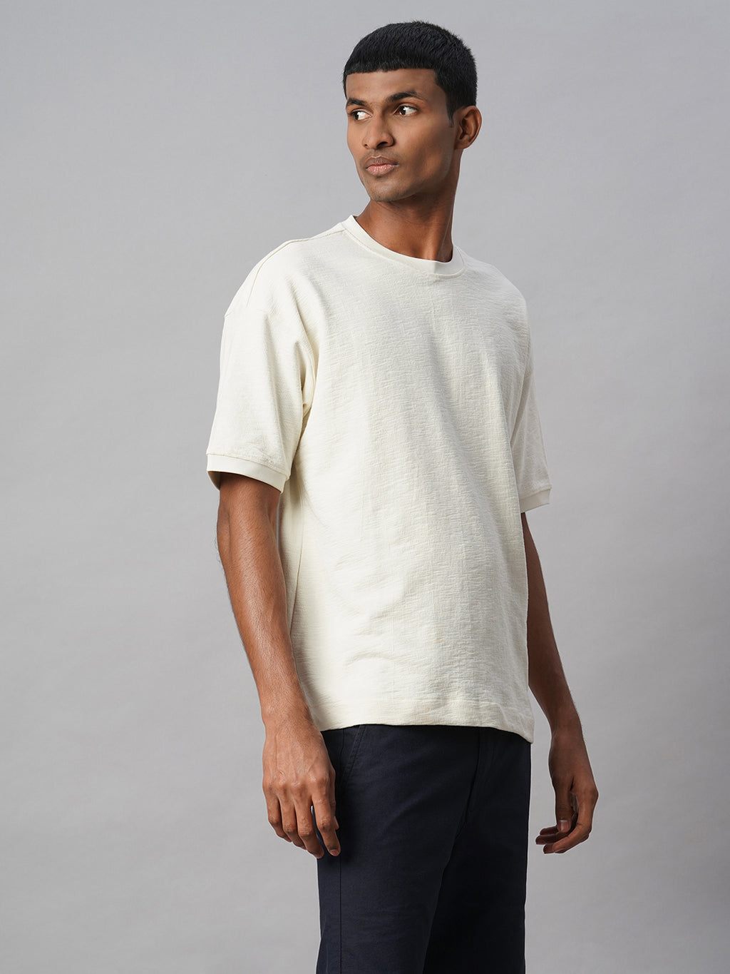 Men's Natural 100% Cotton Regular Fit Tshirt