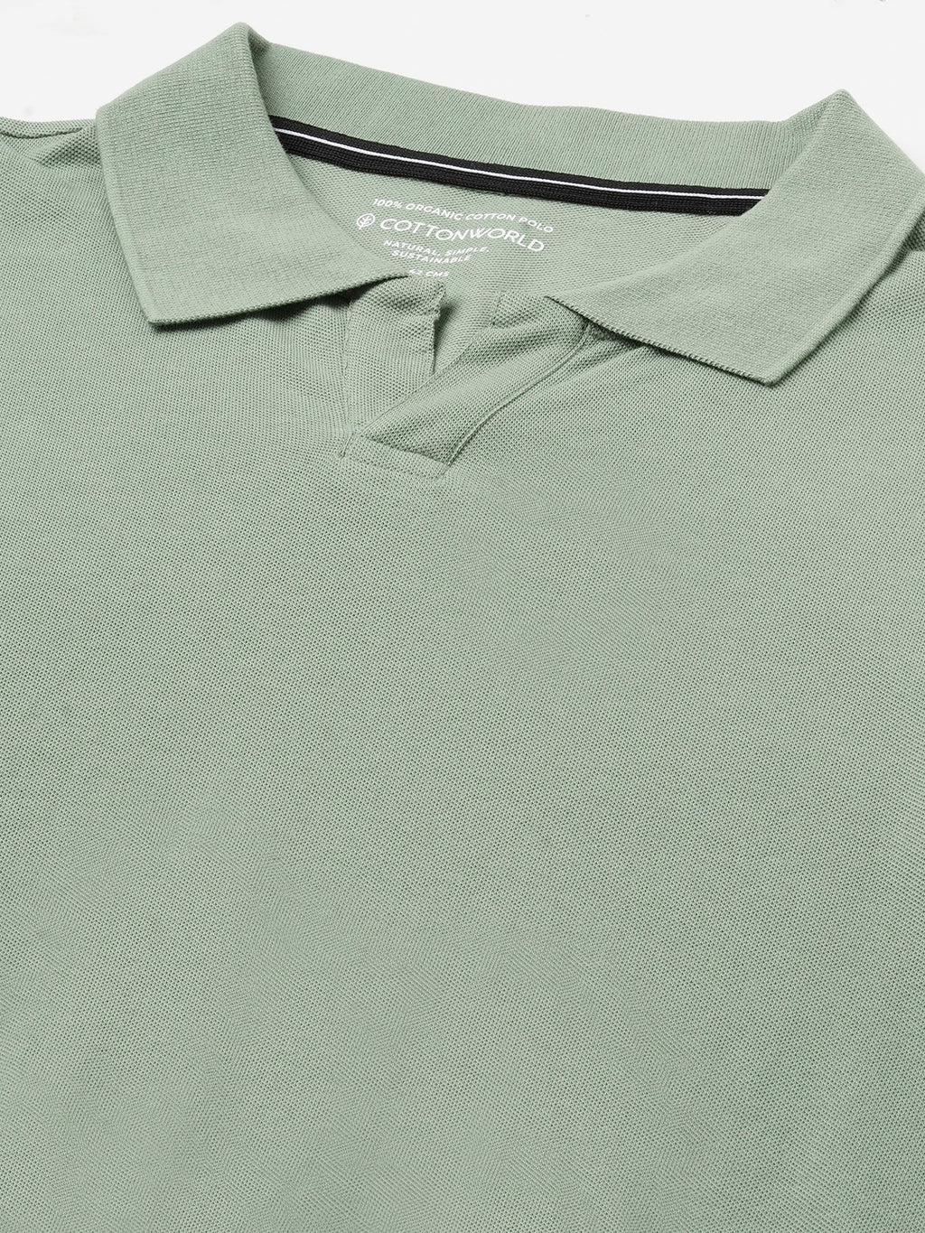 Men's Green 100% Cotton Regular Fit Tshirt