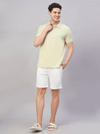 Men's Grey 100% Cotton Regular Fit Tshirt