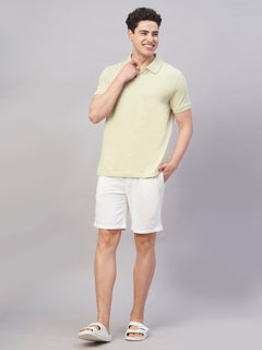 Men’s Cotton Regular Fit Polo T-Shirt Pale Grey