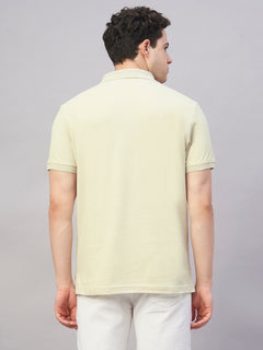 Men’s Cotton Regular Fit Polo T-Shirt Pale Grey