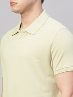 Men's Grey 100% Cotton Regular Fit Tshirt