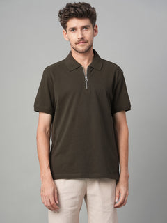Men’s Cotton Regular Fit T-Shirt Brown