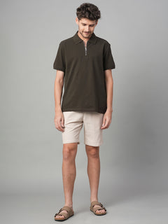 Men’s Cotton Regular Fit T-Shirt Brown