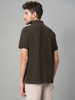 Men’s Cotton Regular Fit T-Shirt Brown
