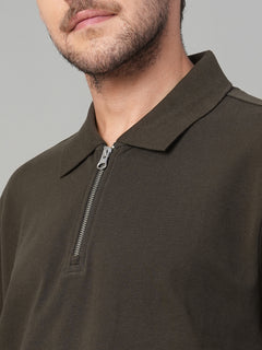 Men’s Cotton Regular Fit T-Shirt Brown
