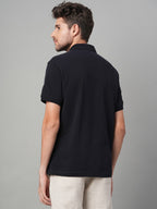 Men's Navy 100% Cotton Regular Fit Tshirt