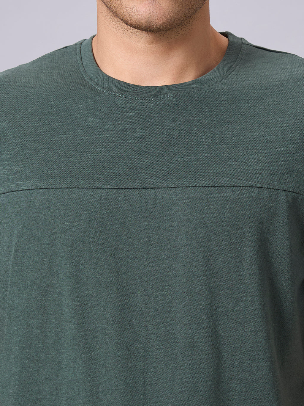 Men's Green 100% Organic Cotton Regular Fit Tshirt