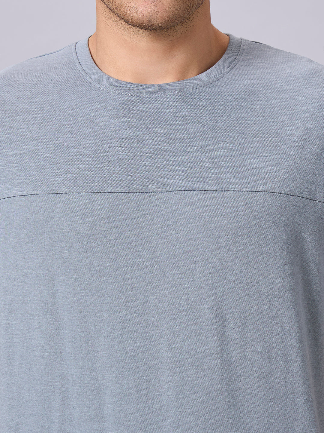 Men's Grey 100% Organic Cotton Regular Fit Tshirt