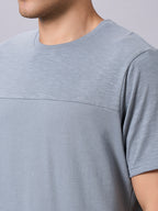 Men's Grey 100% Organic Cotton Regular Fit Tshirt